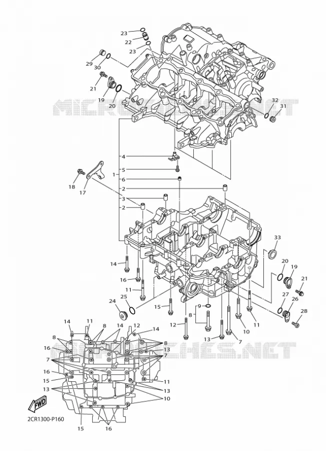 CARTERDELEN Yamaha MOTO 1000 2016 R1  YZF-R1