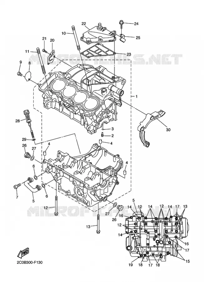 CARTERDELEN Yamaha MOTO 600 2014 YZF-R6  YZF-R6