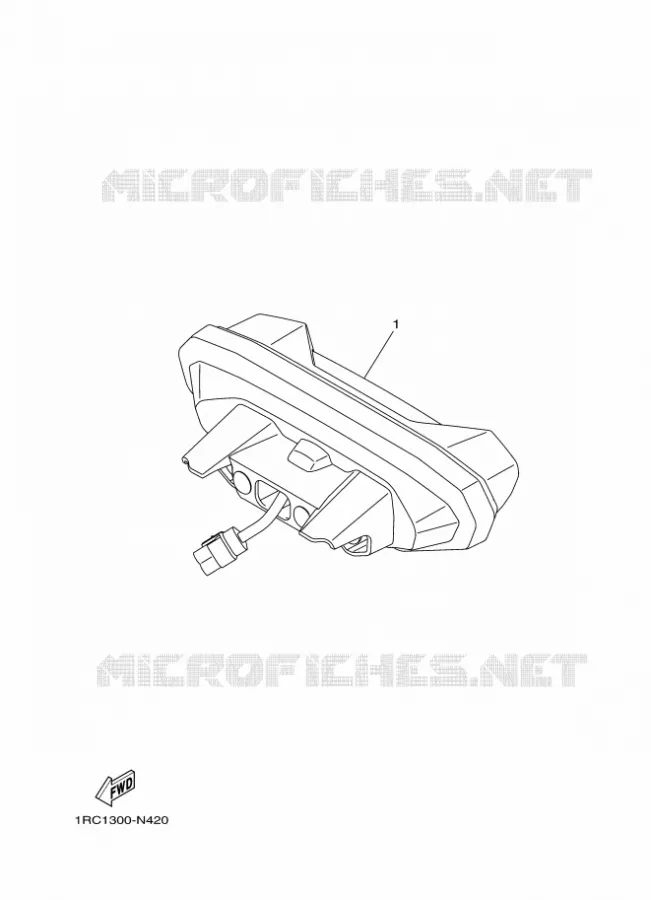 ACHTERLICHT Yamaha MOTO 900 2016 MT  MT09A