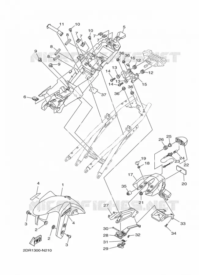 SPATBORD Yamaha MOTO 900 2016 MT  MT09A