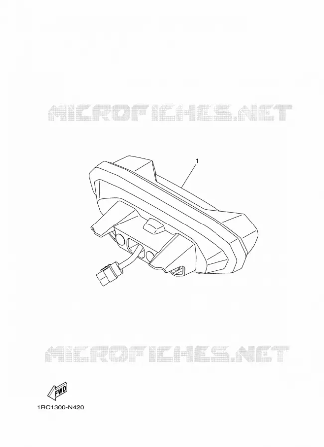 ACHTERLICHT Yamaha MOTO 900 2016 MT  MT09A