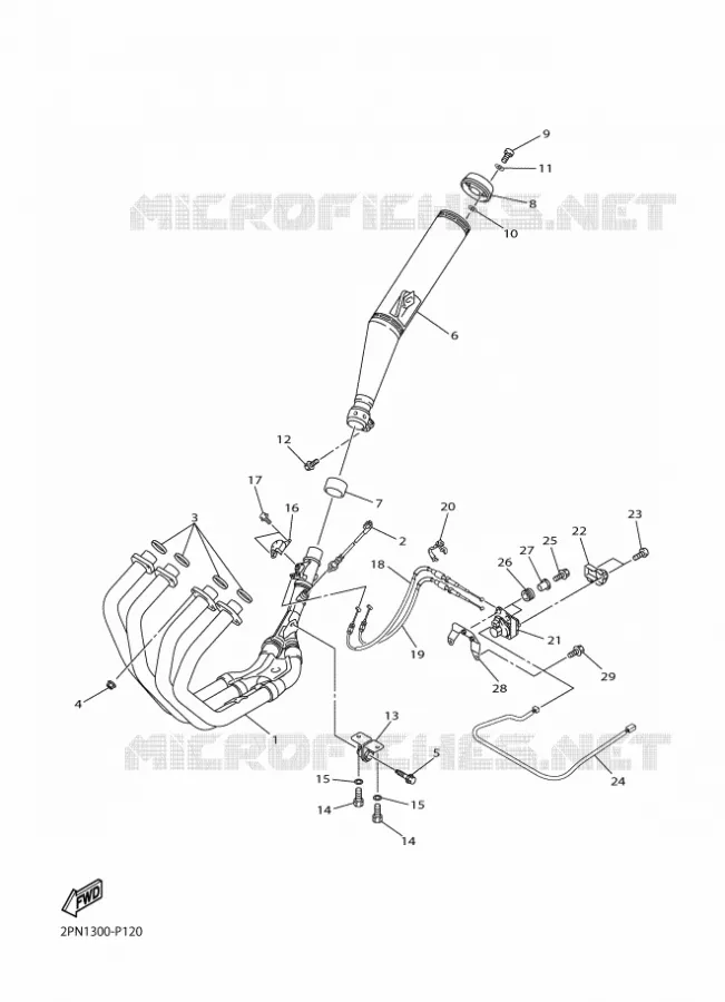 UITLAAT Yamaha MOTO 1300 2016 XJR  XJR1300C
