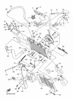 RADIATEUR / SLANG voor Yamaha DIVERSION 600 2016