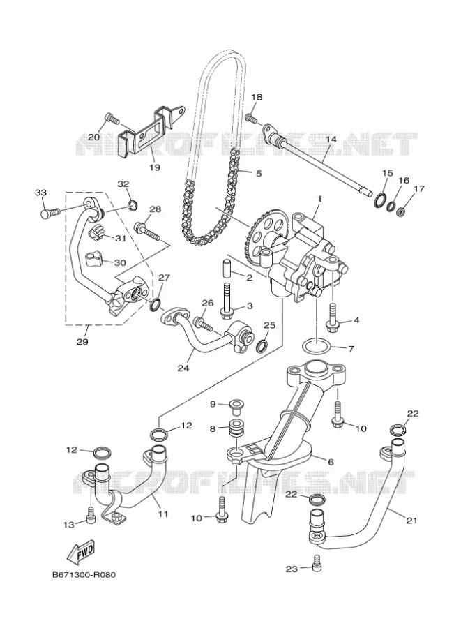 OLIEPOMP Yamaha MOTO 1000 2016 MT  MTN1000