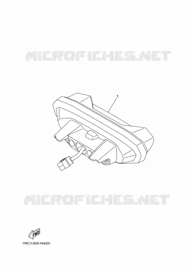ACHTERLICHT Yamaha MOTO 900 2016 MT  MT09