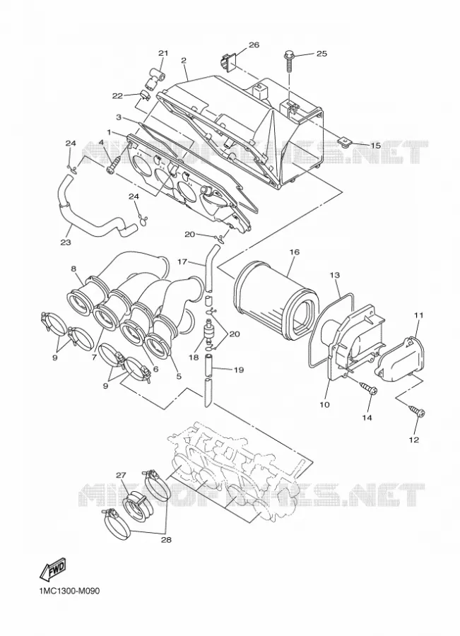 INLAAT Yamaha MOTO 1300 2016 FJR  FJR1300-A