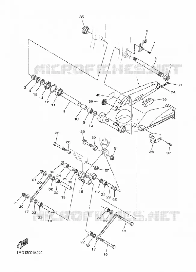 ACHTERBRUG Yamaha MOTO 1300 2016 FJR  FJR1300-AS