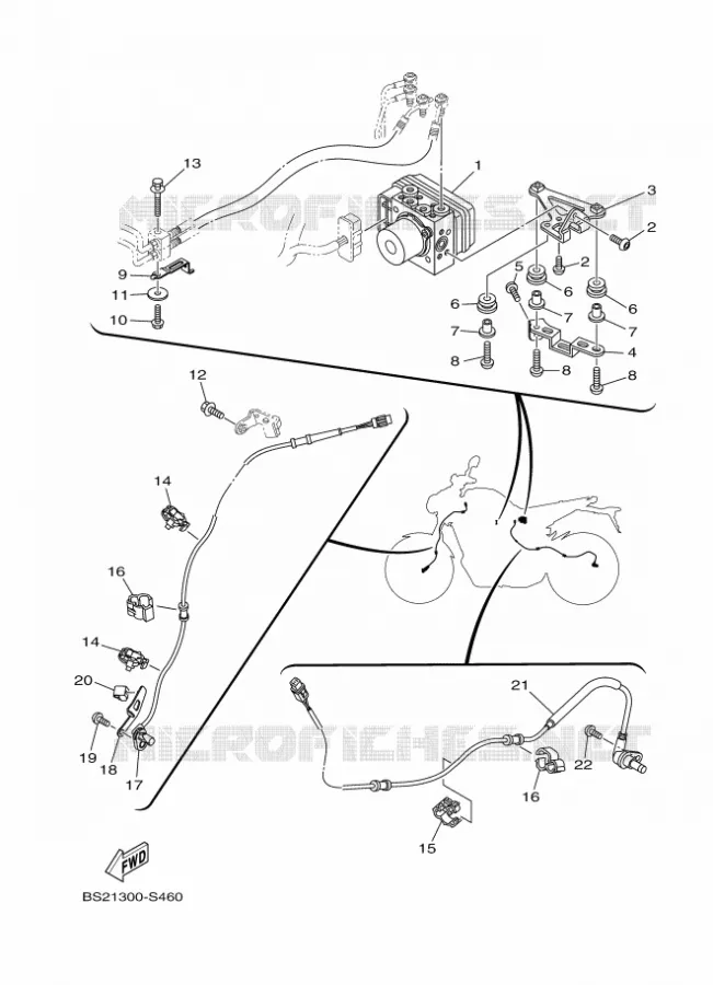 ELECTRISCH 3 Yamaha MOTO 900 2017 MT  MTN850-A