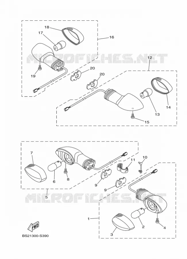 KNIPPERLICHT Yamaha MOTO 900 2017 MT  MTN850-A