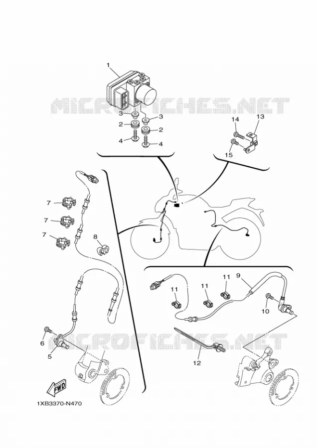 ELECTRISCH 3 Yamaha MOTO 700 2017 MT  MT07A