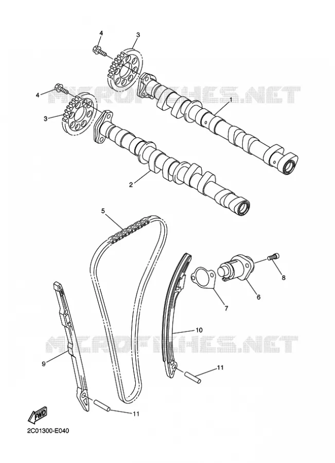 NOKKENAS / KETTING Yamaha MOTO 600 2010 R6  YZF-R6
