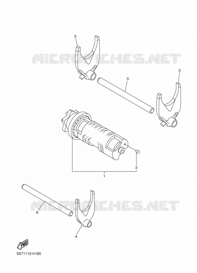 SCHAKELWALS Yamaha MOTO 950 2017 SCR  XVS950XR-A