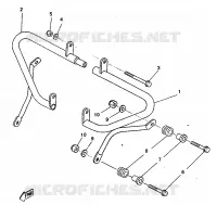 BEENSCHERM voor Yamaha SR250 1997