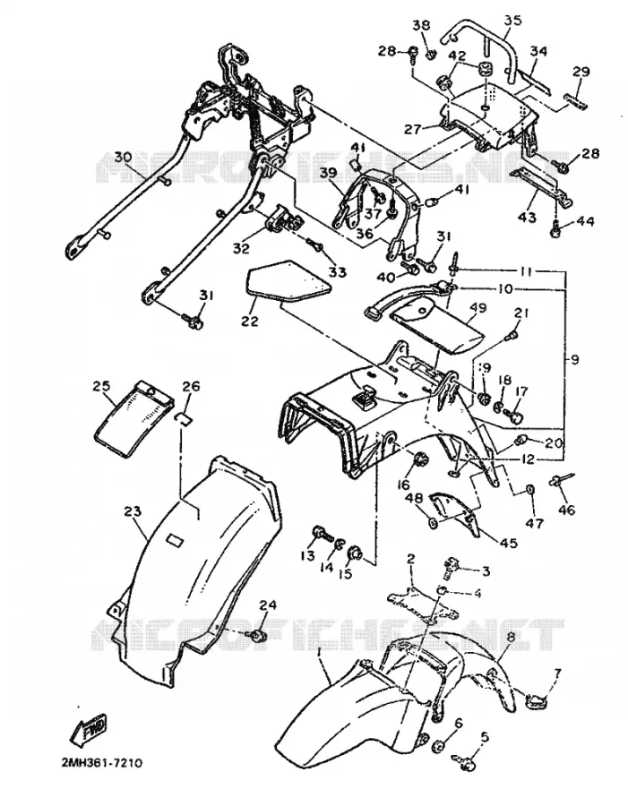SPATBORD Yamaha MOTO 750 1987 FZ  FZ750