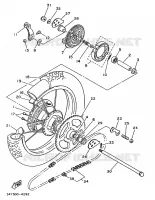 ACHTERWIEL voor Yamaha DT125 1987