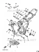 FRAME voor Yamaha DT125 1987