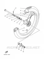 VOORWIEL voor Yamaha DT125 1987