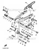 ACHTERBRUG voor Yamaha XTZ750 1990