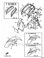 SPATBORD voor Yamaha XTZ750 1990