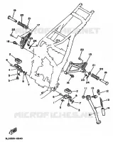 STANDAARD / VOETSTEUN voor Yamaha XTZ750 1990