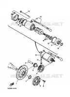 STARTMOTOR KOPPELINGS voor Yamaha XTZ750 1990