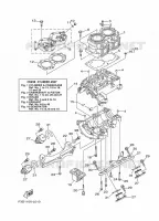 CILINDER / CARTERDELEN voor Yamaha VX700-L 2013