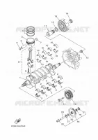 KRUKAS / ZUIGER voor Yamaha FA1800A-P 2015