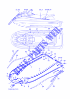 GUNWALE & MAT voor Yamaha VX1800-R 2016