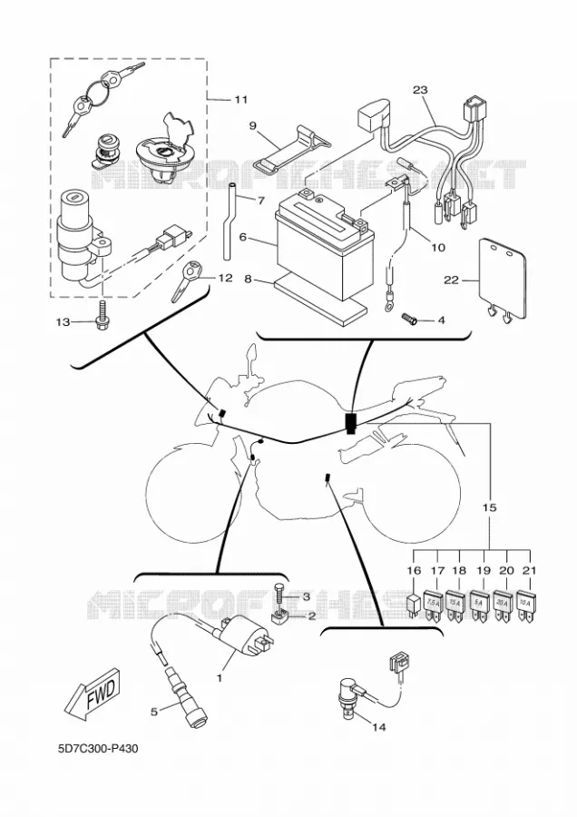 ELECTRISCH 1 Yamaha MOTO 125 2015 MT  MT125