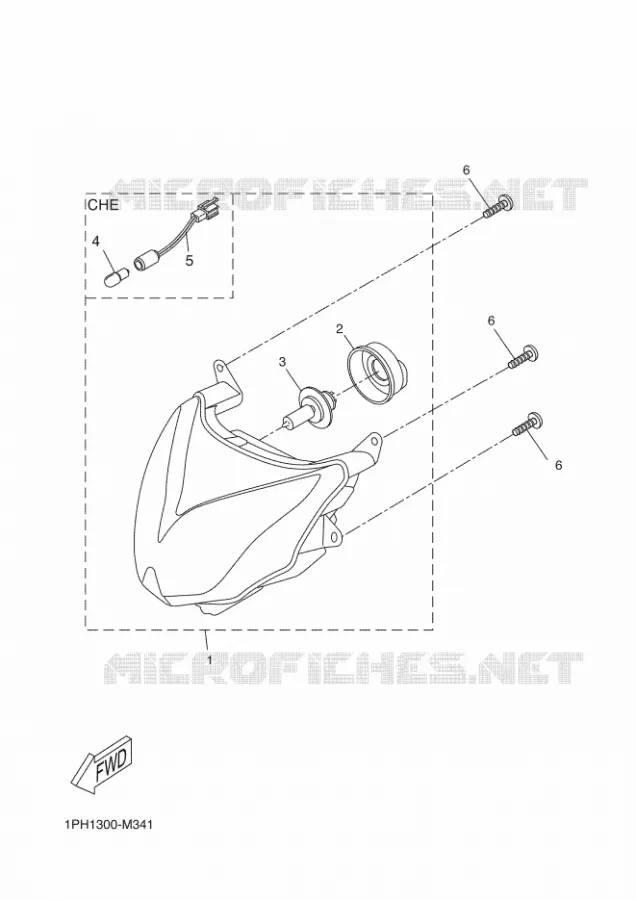 KOPLAMP Yamaha SCOOTER 50 2016 AEROX 4  NS50F