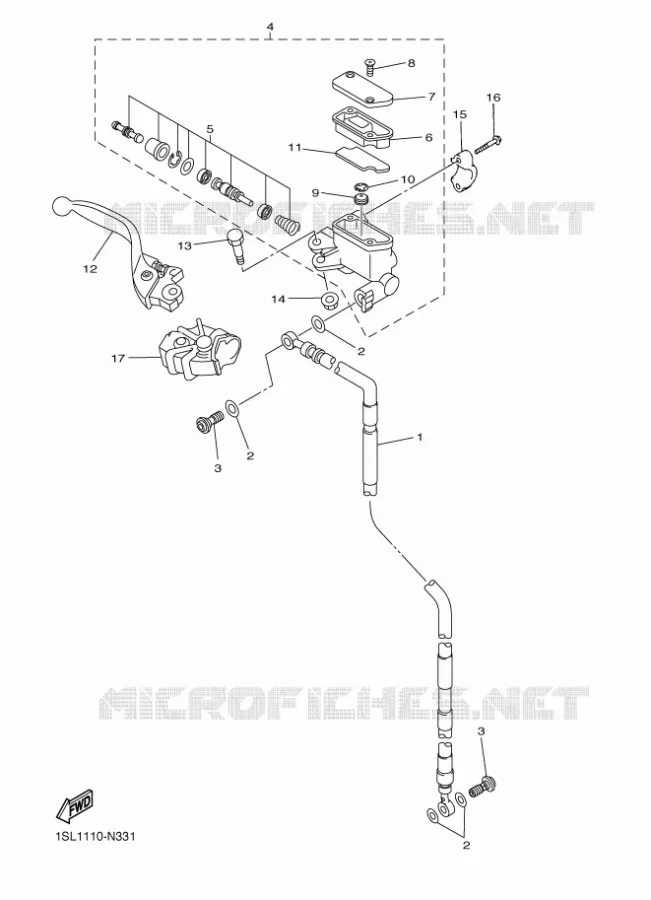REMPOMP VOOR Yamaha MOTO 250 2018 YZF  YZ250F