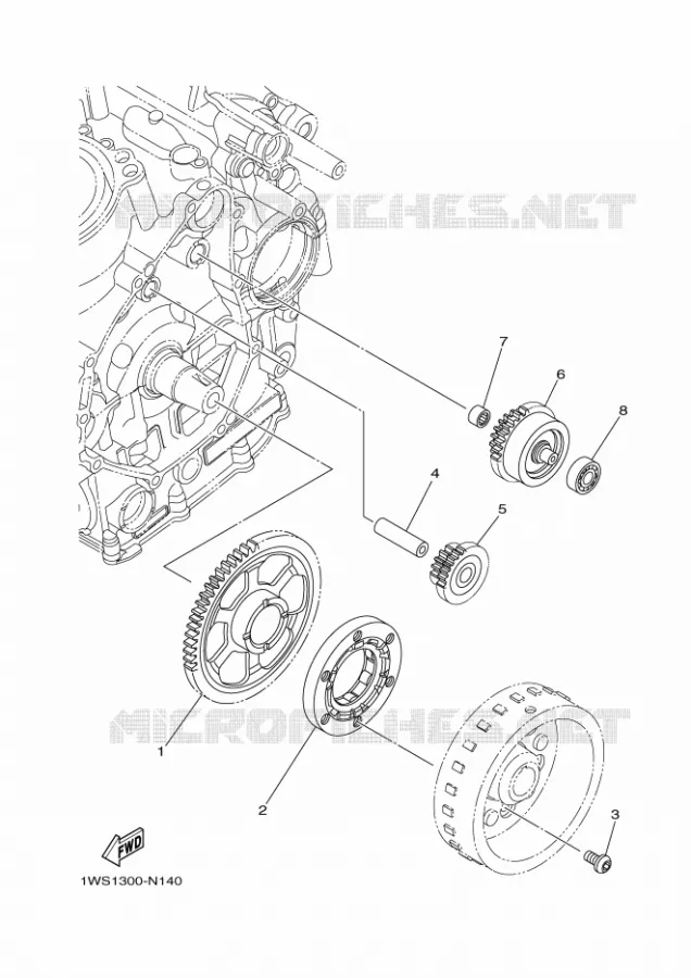 STARTMOTOR Yamaha MOTO 700 2016 MT  MT07A