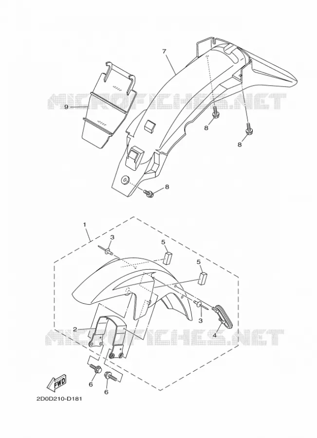 SPATBORD Yamaha MOTO 125 2016 YB  YB125