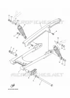 ACHTERBRUG / SCHOKBREKER voor Yamaha YB 125 2016
