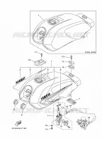 BENZINE TANK voor Yamaha YB 125 2016