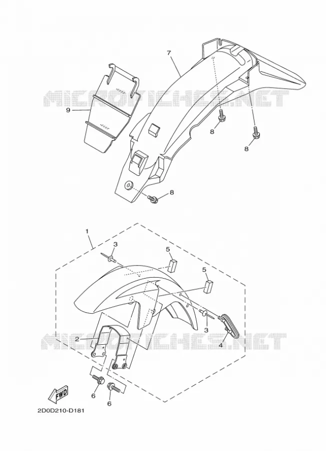 SPATBORD Yamaha MOTO 125 2016 YB  YB125