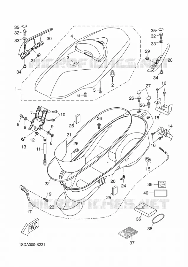 SELLE Yamaha SCOOTER 400 2017 XMAX  YP400RA