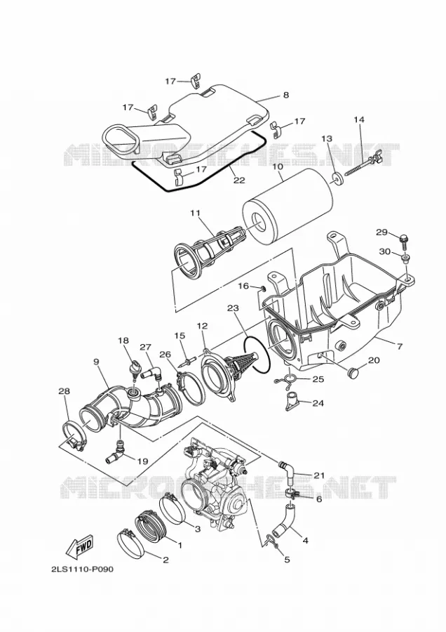 INLAAT Yamaha QUAD 700 2018 RAPTOR  YFM700R