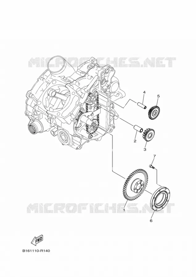 STARTMOTOR KOPPELINGS Yamaha QUAD 700 2018 KODIAK  YFM700FWB