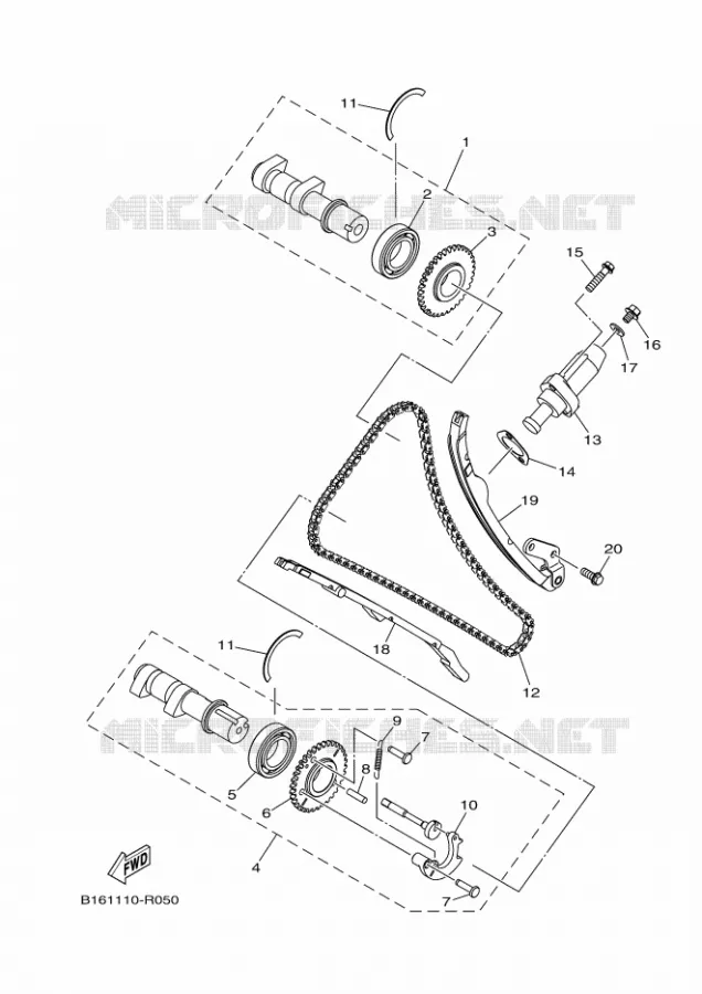 NOKKENAS / KETTING Yamaha QUAD 700 2018 GRIZZLY  YFM700FWAD