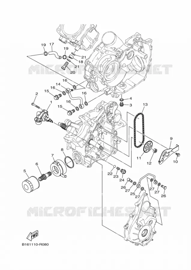 OLIEPOMP Yamaha QUAD 700 2018 GRIZZLY  YFM700FWAD