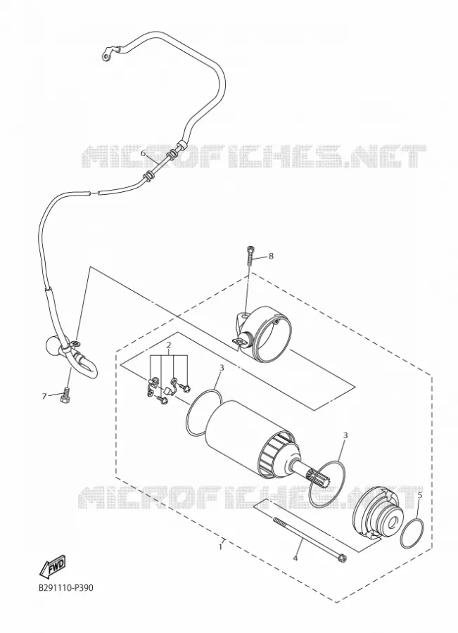 STARTMOTOR Yamaha MOTO 250 2016 YZF  YZ250FX
