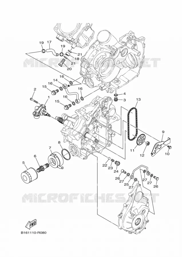 OLIEPOMP Yamaha QUAD 700 2018 KODIAK  YFM700FWBD