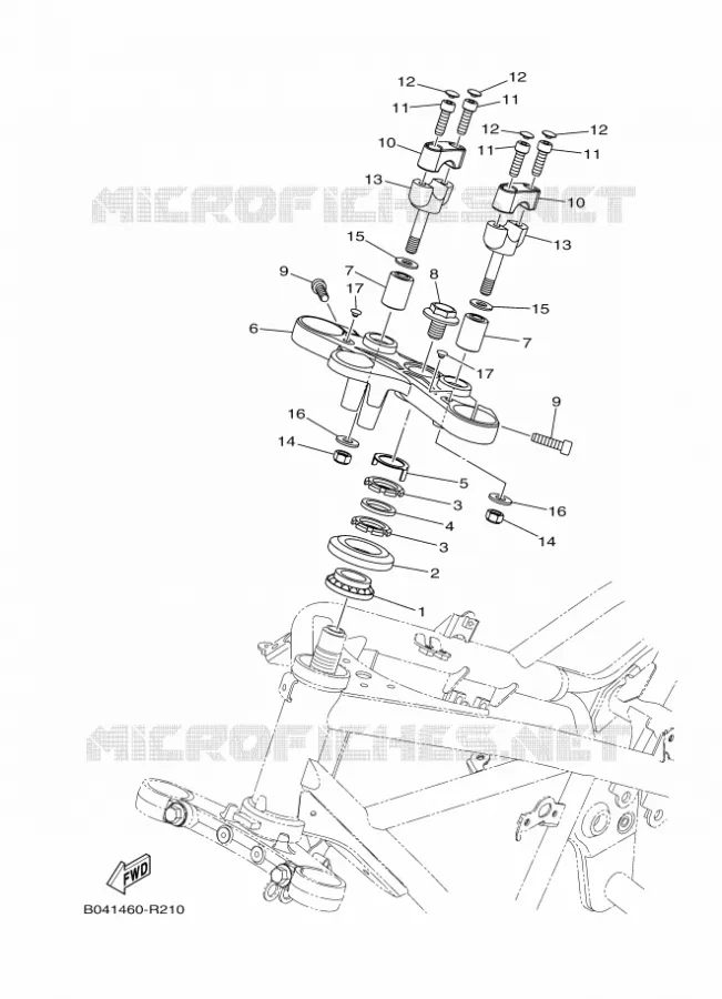 STUUR Yamaha MOTO 300 2018 MT  MTN320-A