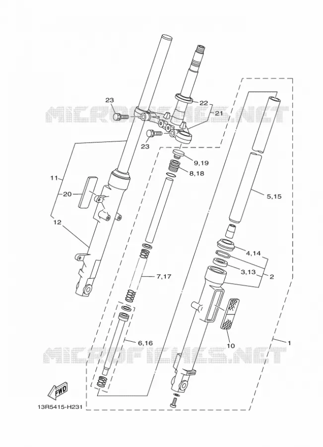 VOORVORK Yamaha MOTO 125 2017 YB  YB125