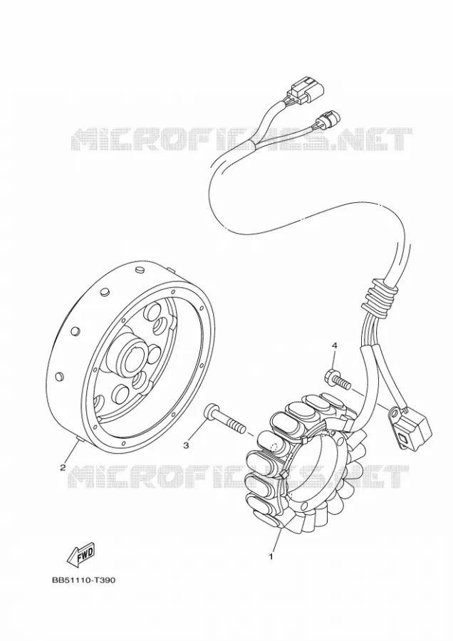 DYNAMO Yamaha QUAD 450 2018 KODIAK  YFM450FWA