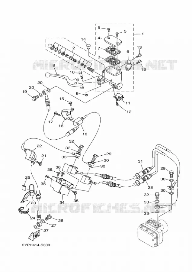 REMPOMP VOOR Yamaha MOTO 300 2018 R3  YZF-R3A