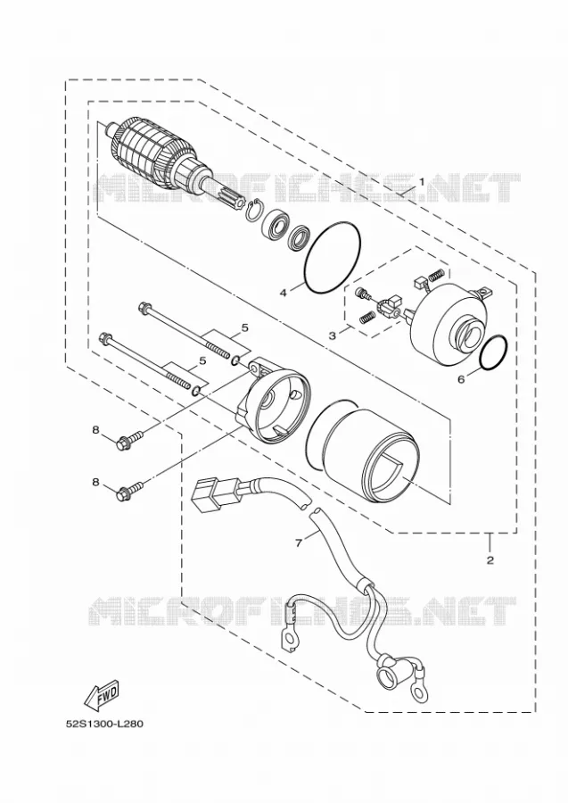 STARTMOTOR Yamaha SCOOTER 125 2017 XENTER  HW125