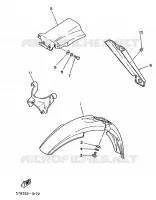 SPATBORD  50 yamaha-motorfietsen 1987 DT 5T8332-3172