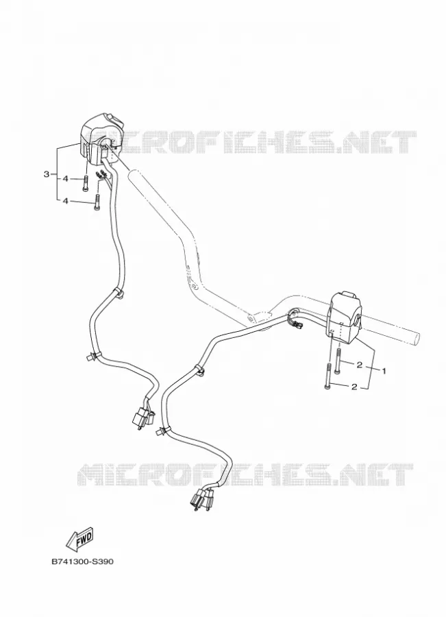 STUURSCHAKELAAR / HEVEL Yamaha SCOOTER 300 2017 EVOLIS  CZD300-A